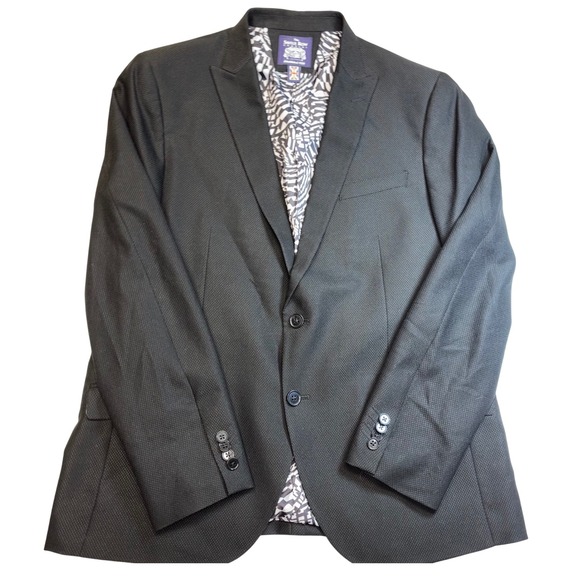 Savile Row Company London | Blazer | Mens 44R | Black | Patterned Lining - Picture 1 of 11
